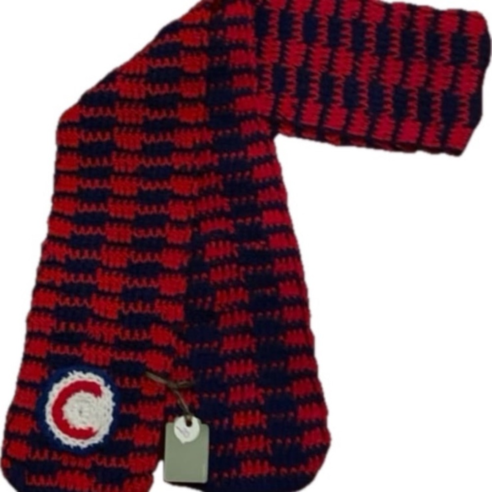 Beautiful handmade crochet Cubs scarf